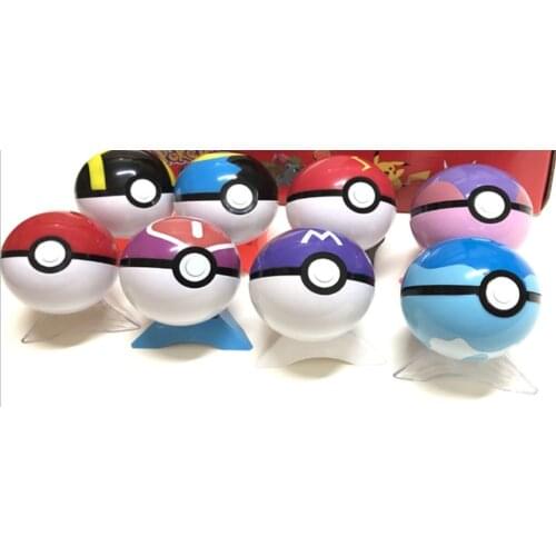Action 8 Pcs/set balls with Box Figure and Stands Toys For Children Birthday Gift Gifts for Children Kids Toys