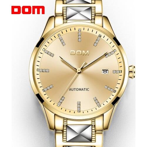 Мужские золотые часы DOM China At AliExpress