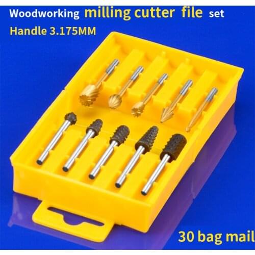 Woodworking electric rotary trowel wood carving root carving milling tool tool grinding head carving knife set alloy trimming kn