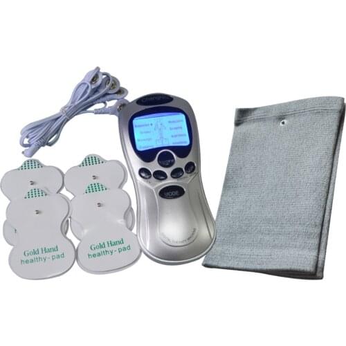 Electronic Body Massage And Relaxation Machine Tens Acupuncture Neck Knee Massager Health Care With One Pair Conductive Kneepad
