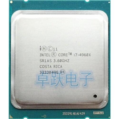 I7 4960X Original Intel Xeon I7-4960X CPU 6-cores 3.60GHZ 15MB 22nm LGA2011 I7 4960 X processor free shipping