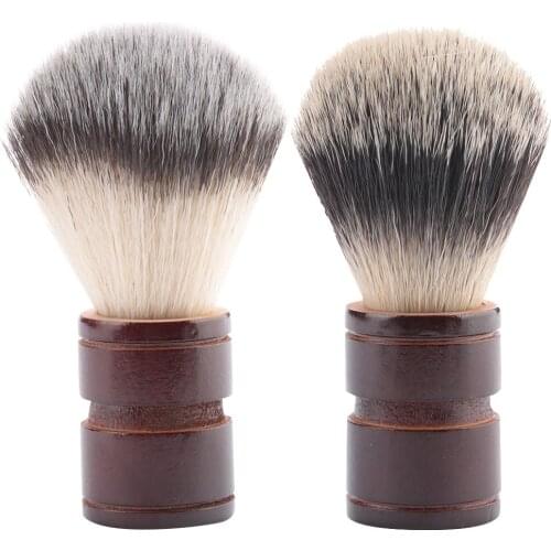 2 Colors Beard Shaving Tool Beard Brush For Men Nylon Hair Brush Mustache Brush Men Facial Beard Cleaning