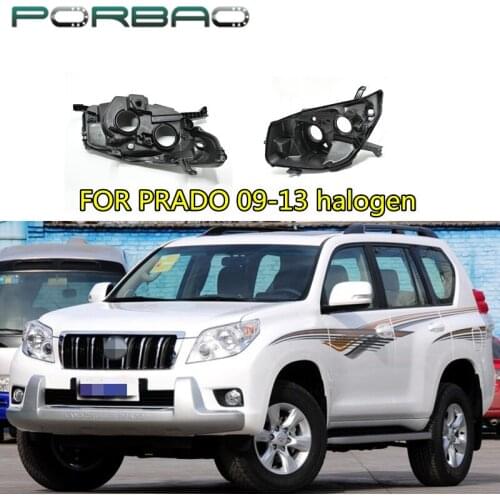 Headlight housing base For PRADO 2009-2013 halogen Car rear base Replacement Headlight back base