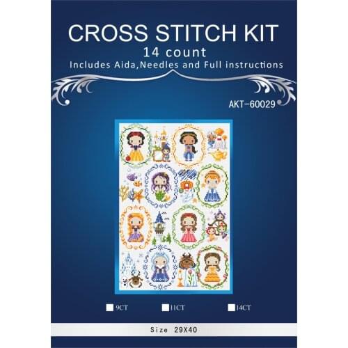 A little girl who loves reading Counted Cross Stitch Kit Cross stitch RS cotton with cross stitch nine SODA G135