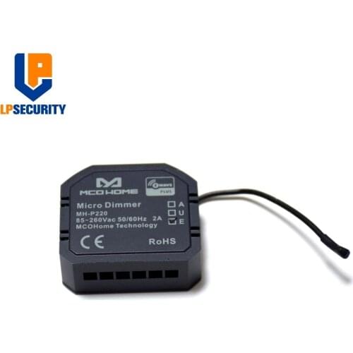 MCOHOME Z-Wave Plus enabled 1-load Micro Switch/ Dimmer 220 series dimmer module MH-P220-EU