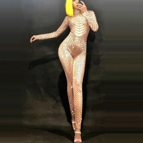 Customize Sexy Dj Singer Stage Bodysuit Clothes Club Pole Dancing Party Clothing Jazz Dance Costume Performance Sling Wear DJ122