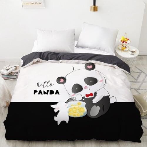 Cartoon Childrens Duvet cover Quilt/Blanket/Comfortable Case Bedding for kids baby girls 140x200 150x200 for Home Panda rabbit