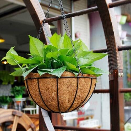 Hanging Pots Flower Basket Plant Growers Holder Indoor Outdoor Garden Porch Decoration