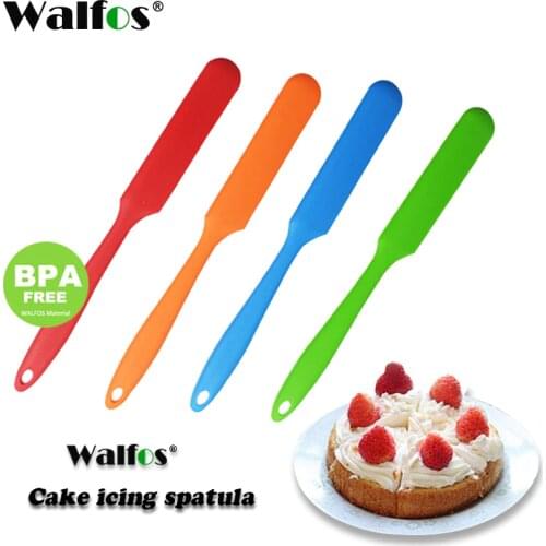 WALFOS Silicone Cake Icing Spatula Bakeware Pastry Tool Cake Sugarcraft Butter Smoother Scraper Kitchen Cooking Accessories