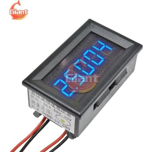 LED 5 Digits DC 0-4.3000-33.000V Digital Voltmeter Vlot Voltage Meter Voltage Indicator DC 5V 12V Car Panel Variable Precision