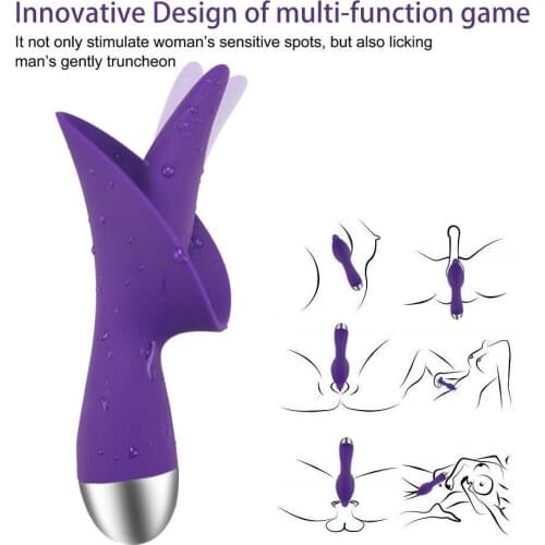 Man Nuo Real Electric Tongue Vibrator Nipple Massage Clitoris Stimulation Vagina Tightening Pussy Masturbator Sex Toys for Women