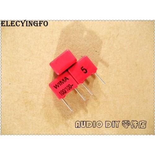 10PCS/50PCS WIMA FKP2 100pF 100V 100v100pf 5% Foil Film Capacitor 0.1nF 101