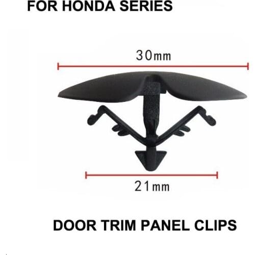 10x Door Trim Panel Clips For Honda Dofeng Nylon Fastener Retainer Clip Hood Insulation / Heatproof cotton fastener