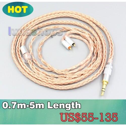 2.5mm 3.5mm XLR Balanced 16 Core 99% 7N OCC Earphone Cable For UE Live UE6Pro Lighting SUPERBAX IPX LN006737