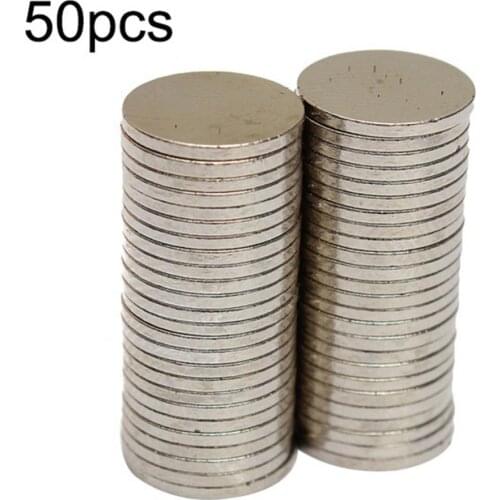 50Pcs 10x1mm Permanent Strong Magnet Block Multipurpose Super Round Disk Rare Earth N50 NdFeB Magnets