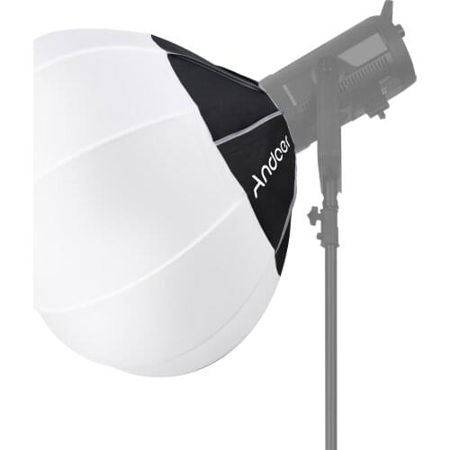 Andoer Lantern Softbox Spherical Collapsible Soft Box Quick-Install Bowens Mount Studio Photography Video Lighting Accessory