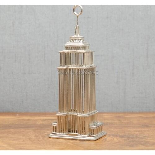 FREE SHIPMENT J25 EMPIRE STATE MODEL 3D MEMO CLIP SCULPTURE/DECORATION ART CRAFTS WEDDING&BIRTHDAY&HOME&OFFICE&GIFT&PRESENT