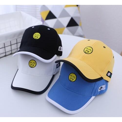Doitbest 2021 Children Baseball Cap Autumn Spring Cartoon smile-face kids Hats Boys Girls Caps child snapback Hat gorras