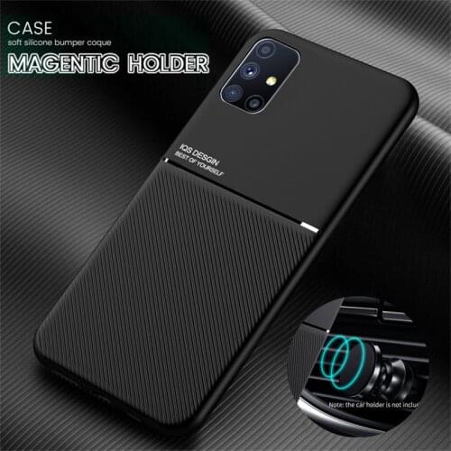 Leather Texture Silicone Shockproof Armor Case For Samsung Galaxy A01 A11 A21s A31 A51 A71 M11 M21 M31 S M51 Note 10 Lite Cover
