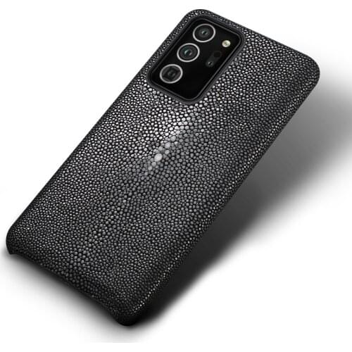 LANGSIDI Luxury stingray leather Phone case For samsung note 20 ultra note 10 a50s Genuine leather cover for samsung s20 ultra