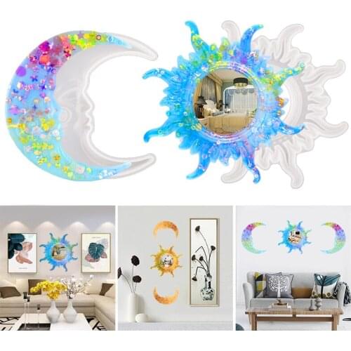 DM140 Sun Resin Mold Wall Hanging Recina Epoxica Transparente Art Supplies Silicon Moulds For Epoxy Home Decoration