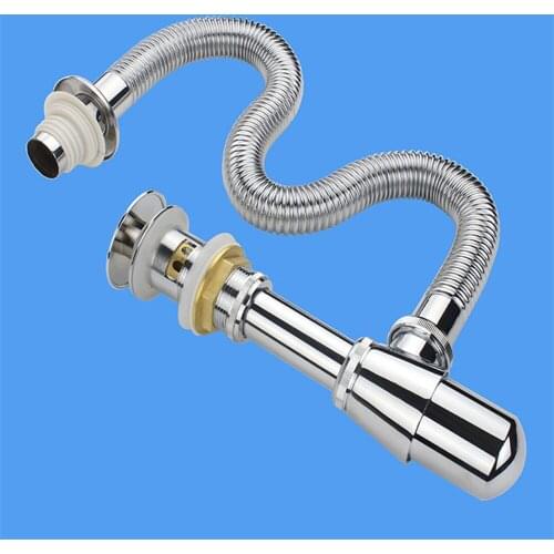 Drainer Set Wash Basin Washbasin Basket Full Copper Deodorant Anti-blocking Drain Fittings