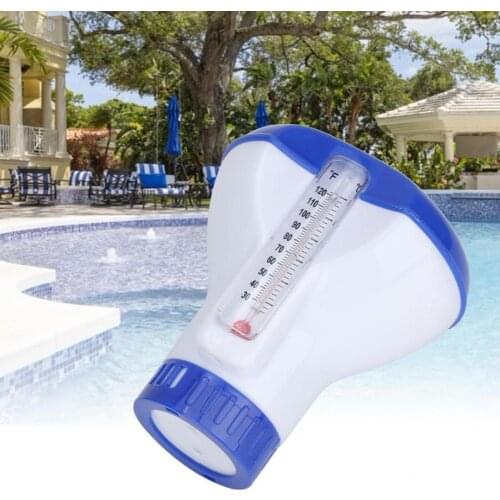 Swimming Pool Floating Chemical Chlorine Dispenser Swimming Pool Accessories Thermometer Automatic Applicator Pump