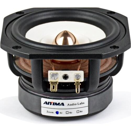 AIYIMA 1Pcs 4 Inch Full Range Speaker Driver 4 8Ohm 30W HIFI Treble Bass Loudspeaker Desktop Bookshelf Audio Sound Speaker