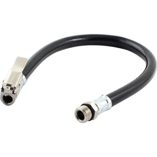 14.6 Inch Male Thread Rubber Inflating Hose Air Tire Pump Inflator Hose Inflator Bicycle S5B2