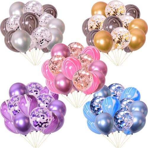 Confetti Balloons Shimmering Marble Foil Graduation Christmas Party Supplies
