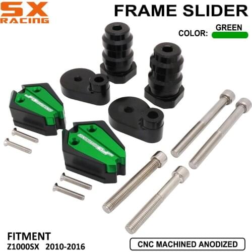 Motorcycle CNC Frame Slider Fairing Guard Crash Pad Protector Falling Protection For Kawasaki Z1000SX Z 1000 SX 2010-2015 2016