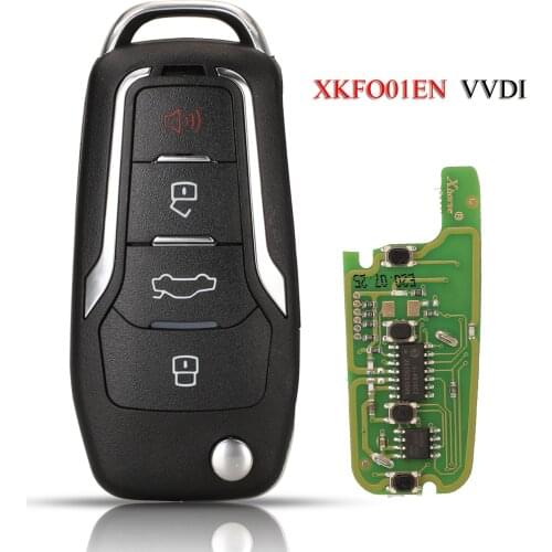 Kutery XKFO01EN VVDI Remote Smart Car Key For Ford 4Buttons Xhorse X013 Series Universal Remote Control