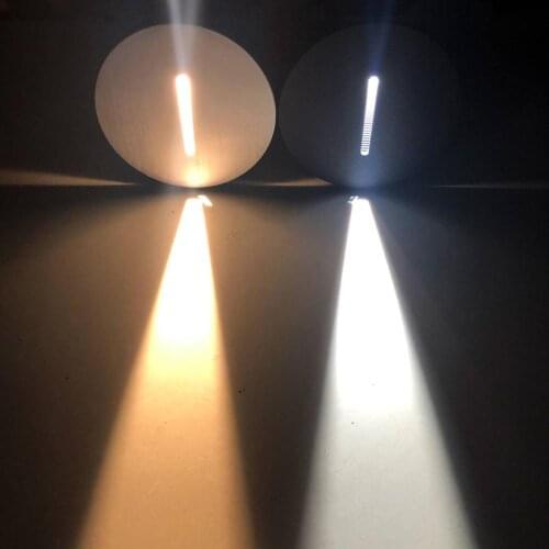 3W Recessed Led Stair Light AC85-265V Indoor IP20 Outdoor IP65 Corner Wall lights Stairs Step stairway Hallway staircase lamp