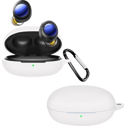 Protective Case Cover Soft Silicone Shell With Hook for Realme Buds Air2 Neo Bluetooth Earphones Box