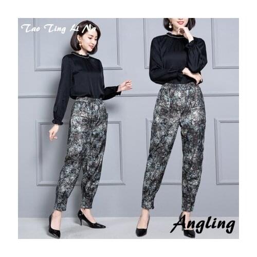 Top brand Women Fashion 2020 Real Genuine Sheep Leather Pants KP7 high quality