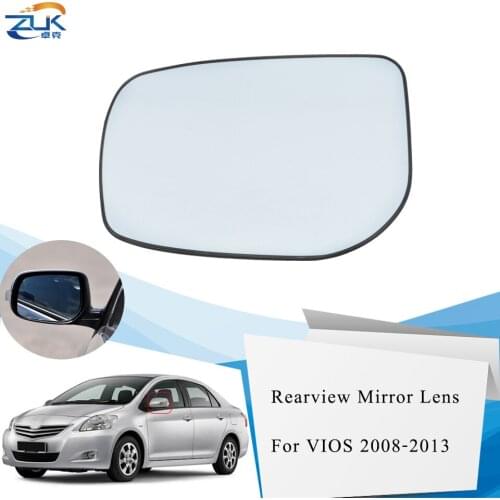 ZUK Left Right Outer Rearview Side Mirror Glass Lens For Toyota For Vios 2008 2009 2010 2011 2012 2013 NCP92 ZSP92