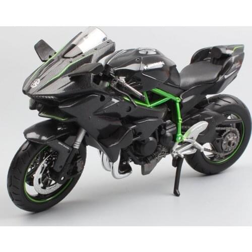 1:12 Scale Kawasaki Ninja H2 H2R diecast sportbike Track racing motorcycle supercharged models miniatures bike toy for childs