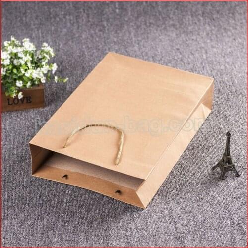 100PCS/lot) 10 SIZE available wholesale high quality 260gsm kraft brown paper bag