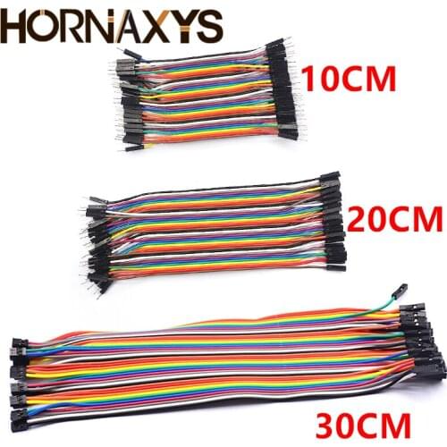 2PCS/ Dupont Line 10cm/20CM/30CM/40CM Male to Male+Female to Male + Female to Female Jumper Wire Dupont Cable 40PIN