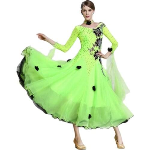 B-15121 Modern Waltz Tango Ballroom Dance Dress, Smooth Ballroom Dress, Standard Ballroom Dress For Sale