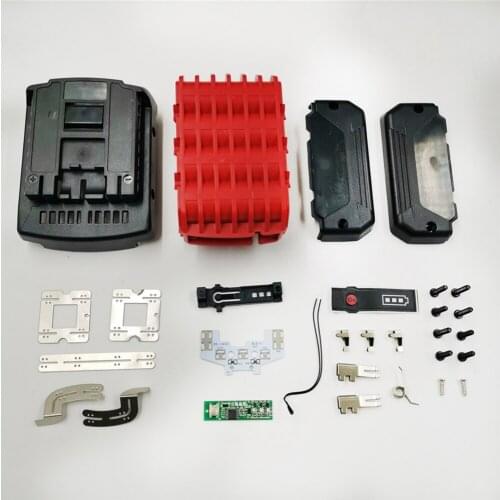 Battery Case Circuit Board & LED Light & Spring Set for Bosch 14.4V Li-ion Battery Shell Accessories