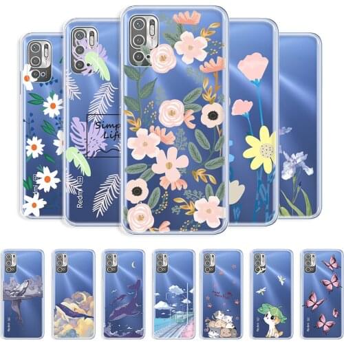 For Redmi Note 10 5G Case Fundas on Redmi Note 10 Transparent Soft Case For Xiaomi Redmi Note 10 5G Clear Protective Cover Coque