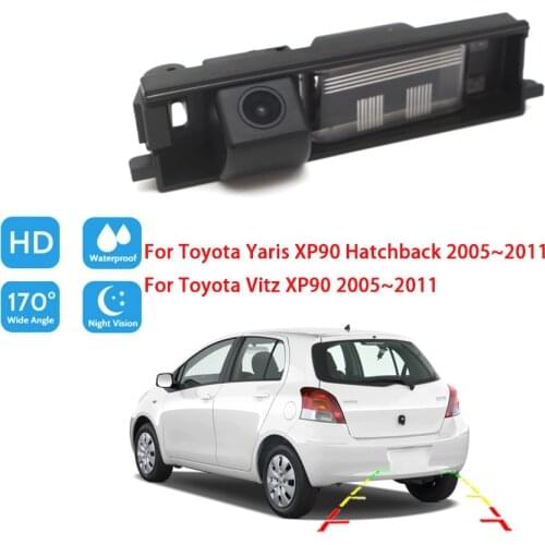 For Toyota Yaris XP90 Hatchback 2005~2011 For Toyota Vitz XP90 2005~2011 Full HD Night Vision Rear View Camera high quality RCA