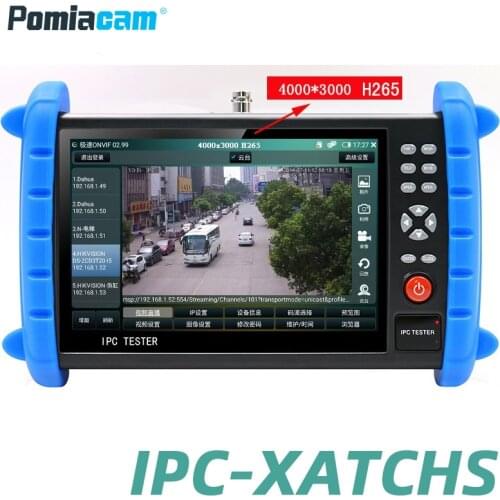 IPC-XATCHS CCTV IP Camera Tester H.265 4K IP 8MP AHD TVI CVI SDI HDMI-in 7inch tester monitor IPC PNVIF Test PTZ contorl