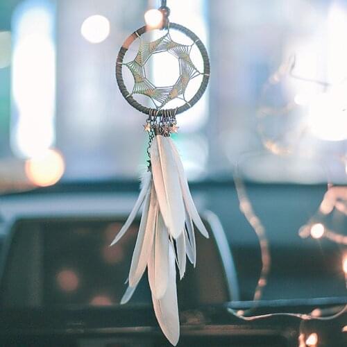 Dream Catcher Car Pendant Hand Made Living Room And Bedroom Interior Decoration Gifts For Friends Meaning Blessing Best Wishes