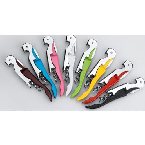 Multi-functional Wine Opener Stainless Steel Level Corkscrew Beer Bottle Opener Cutter For Kitchen Tools Bar Accessories