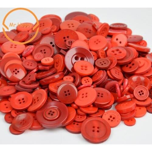 MR HAPPY Colorful 50g Resin Button Mix Size Decorative Sewing Craft Scrapbook Card Making DIY Sewing Decorative
