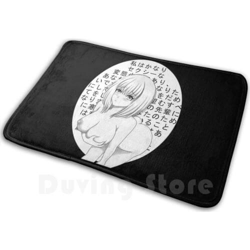 Hentai Manga Waifu Japanese Sexy Anime Girl Soft Non-Slip Mat Rug Carpet Cushion Ecchi Hentai Manga Anime Anime Girl