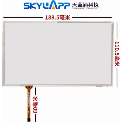 New 8''inch touch screen car navigation GPS/DVD external screen handwriting screen touch Panel Glass 188.5mm*110.5mm Free Post