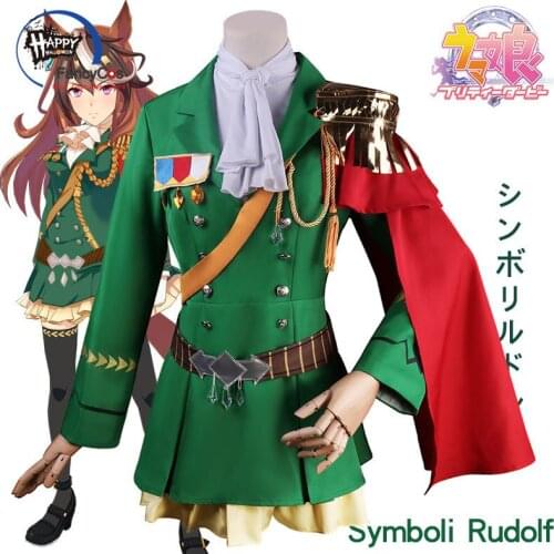 Uma Musume Pretty Derby Symboli Rudolf Uniform Shinbori Rudorufu Dress Emperor Tracen Academy School Uniform Cosplay Costume